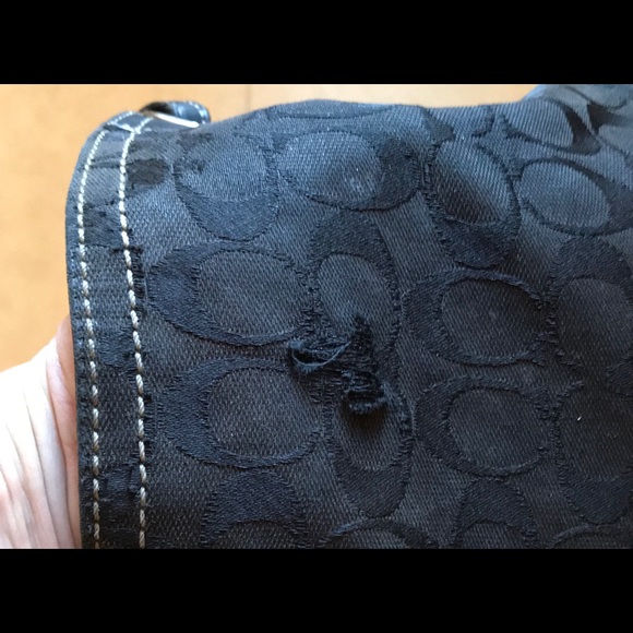 Coach black authentic sak bag - Picture 5 of 6